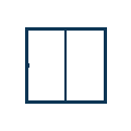 Aluminum sliding door opening animation