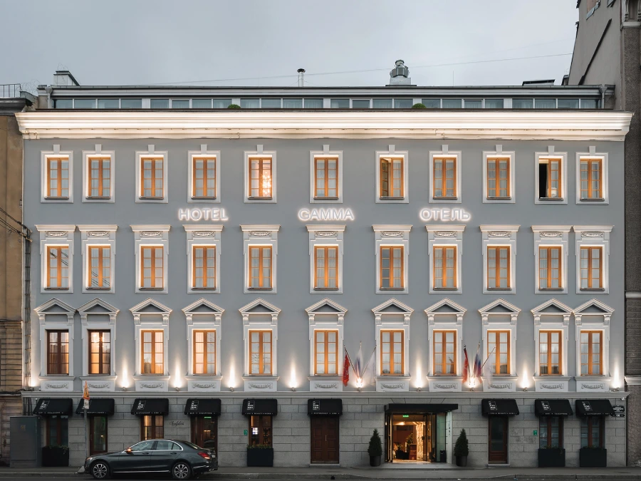 Hotel facade windows for multi-floor project supply