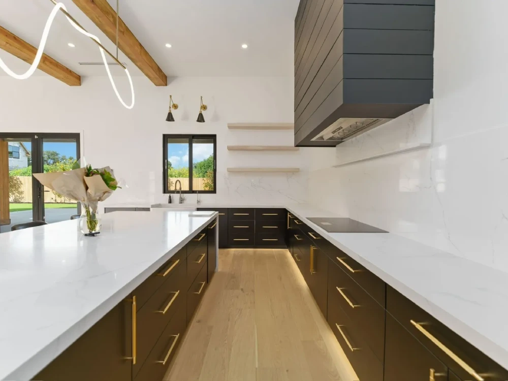 USA Houston contemporary house kitchen cabinets supplied by George Group