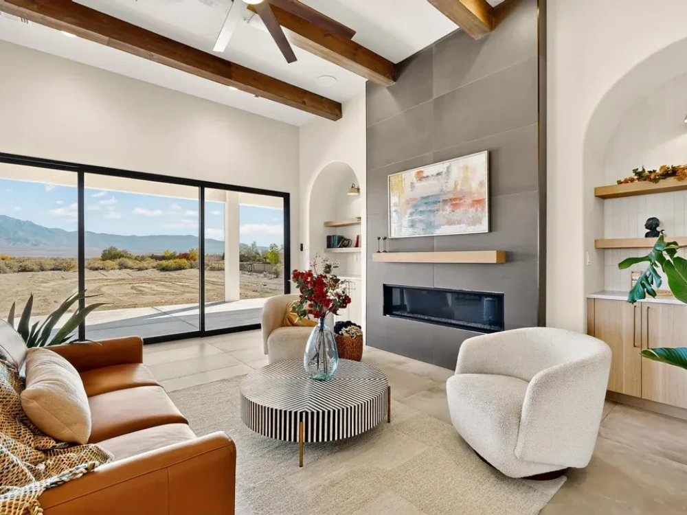 USA New Mexico modern villa living room interior supplied by George Group