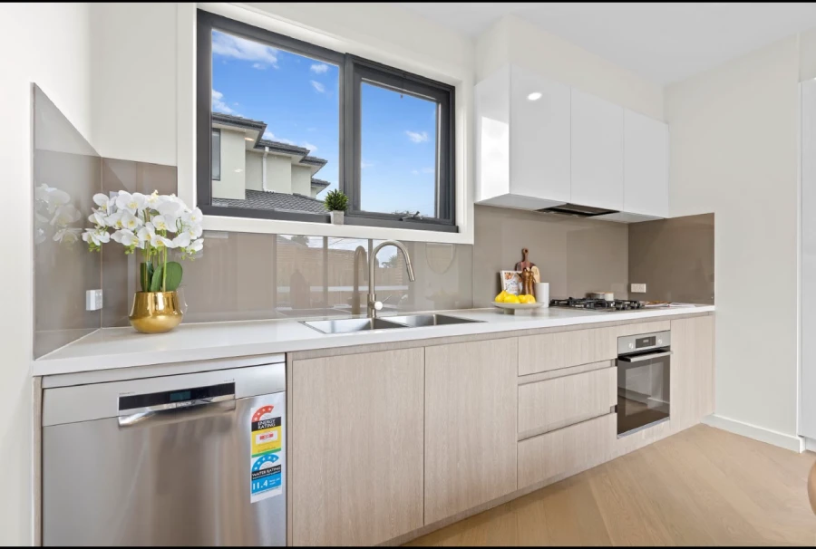 Kitchen cabinets and countertop reference in an Australia private villa