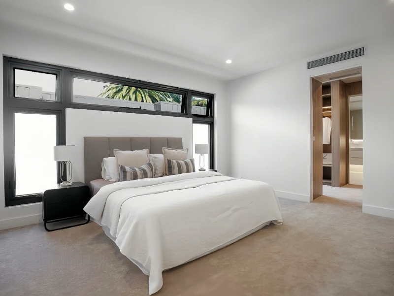 Bedroom interior reference in a Melbourne private villa project