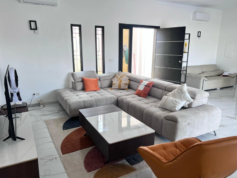 USA modern pool villa living room interior by George Group