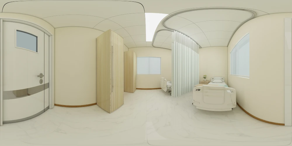 Senegal hospital interior room reference view