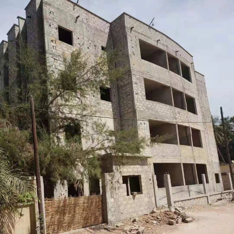 Senegal hospital project exterior under construction for interior materials supply reference