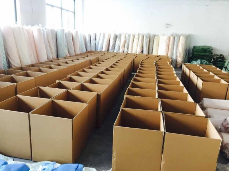 Carton packing for Senegal hospital project materials