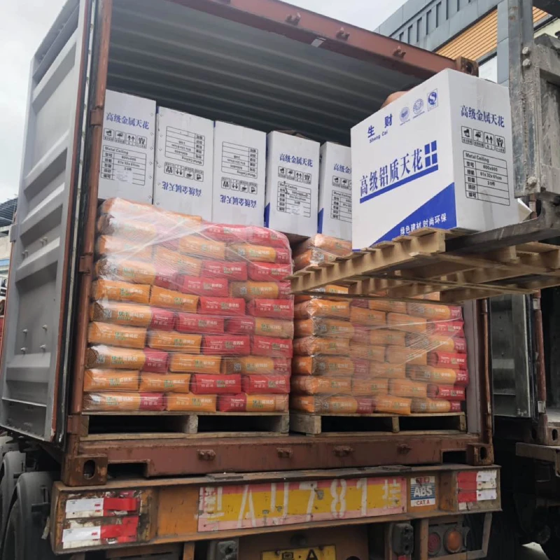Container loading for Senegal hospital project interior materials delivery