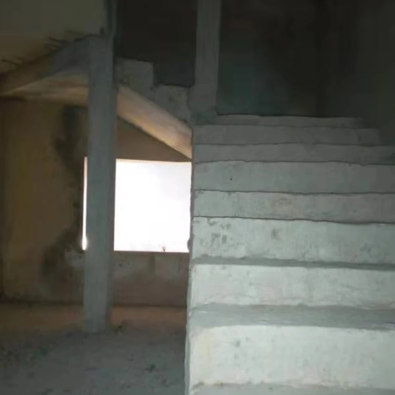 Interior staircase area inside the Senegal hospital project