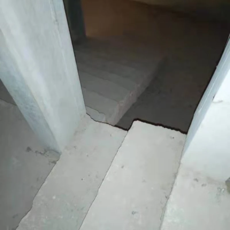 Stair floor detail at the Senegal hospital construction site