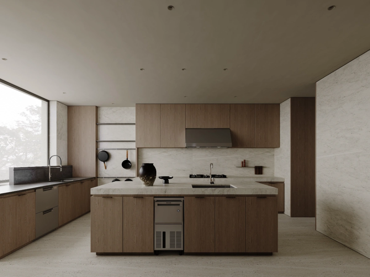 George Group custom kitchen cabinets and kitchen island